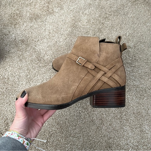 Cole Haan Shoes - Cole Haan Tan Suede Ankle Booties